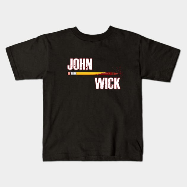 John Wick Kids T-Shirt by Pendientera